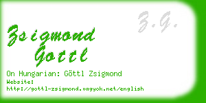 zsigmond gottl business card