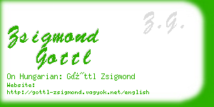 zsigmond gottl business card